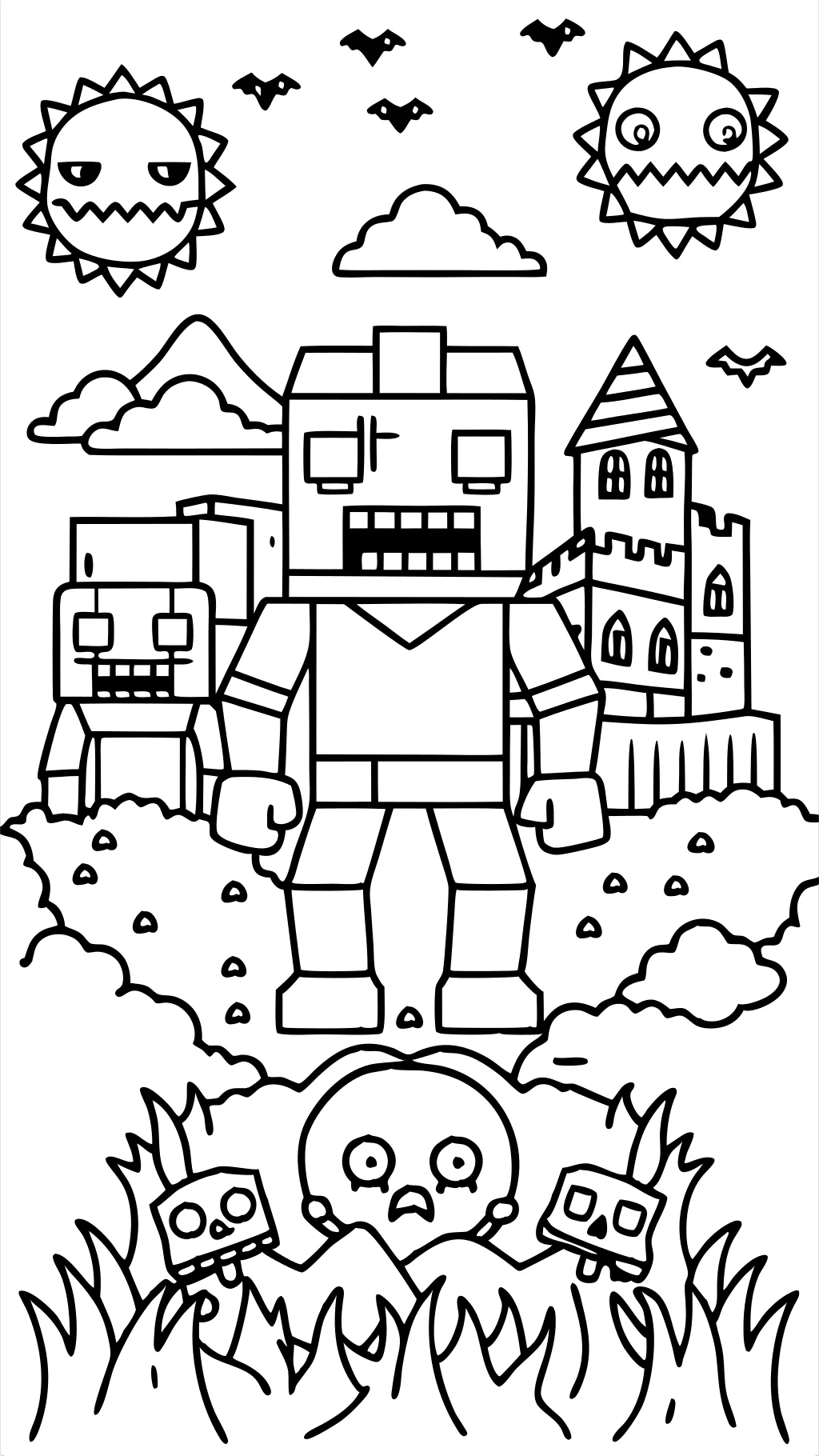 Mutants Creatures Minecraft Mutant Mobs Zombie Coloriage